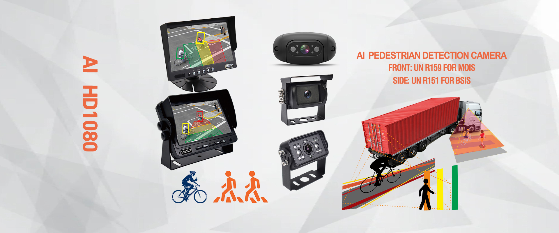 Vehicle AI Pedestrian Detection Camera