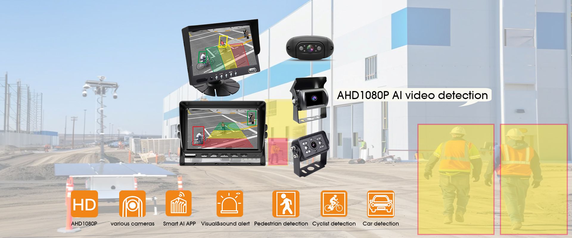 Vehicle AI Pedestrian Detection Camera